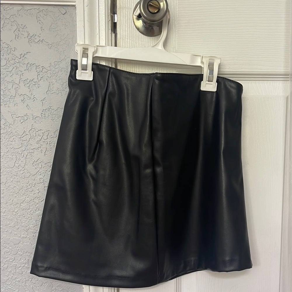 Black Leather Skirt